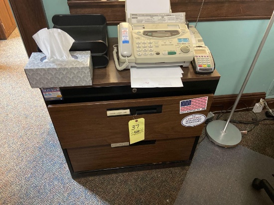 File Cabinet and Fax Machine