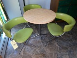 Retro Dining Chairs with Table