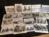 (18) Reproduction 1800s political cartoons.