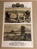 Brooklyn Bridge in 1883 poster, centennial, 34