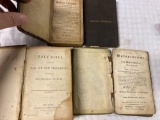 1867 Bible, Marrow if Modern Divinity 1721, German poetry 1848, Life of Rev. Basfield 1858.