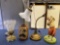 (2) Lamps, golfer figurine, Japan vase.