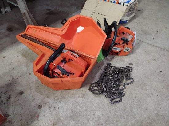 2 Stihl Chainsaws and extra chain