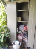 Metal Cabinet and Contents
