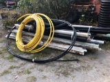 Assorted PVC and gas line