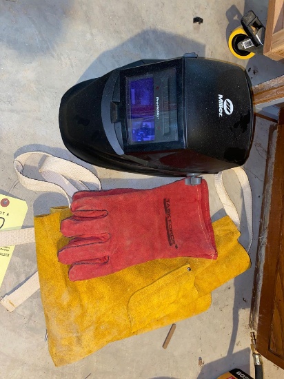 Miller pro hobby auto dark helmet - Welding leathers and gloves