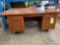 Large office desk.