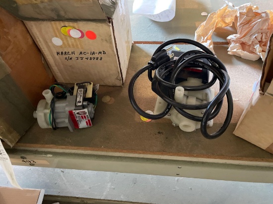(8) Small elec pumps. Jet pump. Small sump pump.