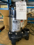 New tsurumi commercial sump pump.