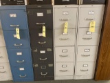 (4) 4 drawer file cabinets