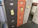 (4) 4 drawer file cabinets