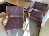 Two waiting room chairs