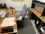 Office chair. Large desk
