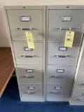 (2) 4 drawer file cabinets