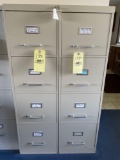 (2) 4 drawer file cabinets