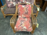 Wicker sofa and chair with pads