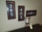 Decorative Candle Holder and 3 Picture Frames