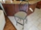 Wrought-Iron Barstool with Upholstered Seat