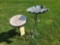 Small Patio Side Table and Bird Feeder Stand