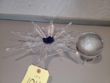 Baccarat Crystal Dish and Sphere
