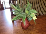 Decorative Pot with Artificial Ferns