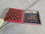 Vintage Miniature Oriental Chess Set