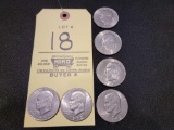 (6) Eisenhower Dollars