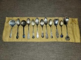 (12) Assorted Sterling Silver Collector's Spoons
