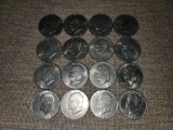 (16) 1971 and 1972 Eisenhower Dollars