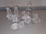 Lalique Frosty Glass Figures