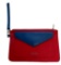 Fashion purse/clutch - Red with Blue