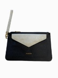 Fashion purse/clutch - Black with White