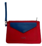 Fashion purse/clutch - Red with Blue