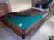 Harvard pool table, with cues & rack