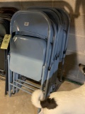 (7) metal folding chairs