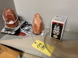 Salt lamps.