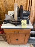 Pro-Tech 10in miter saw and cabinet