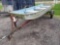 Aluminum row boat with trailer, 13ft 11in