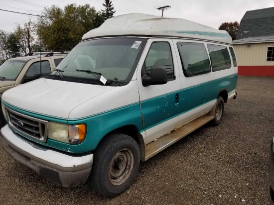2003 Ford Econoline van, 206,814 miles, brakes and starter last year, new hitch, runs.