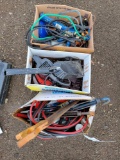 Buffer, tools, jumper cables, bungees