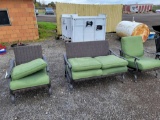 3pc. patio furniture and cushions