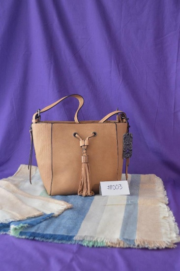 Marc Chantal camel colored handbag