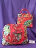 Vera Bradley Dayoff Satchel and Go Anywhere Carry On in Rhumba