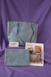 Thirty-One City Chic tote in Denim distressed pebble with matching Rubie Mini pouch.