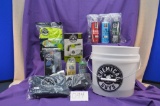 Chemical Guys Car Care kit. This bucket contains various Chemical Guys brand