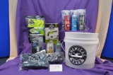 Chemical Guys Car Care kit. This bucket contains various Chemical Guys brand