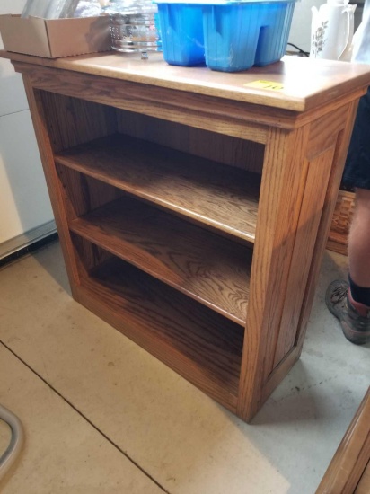 Solid oak bookshelf