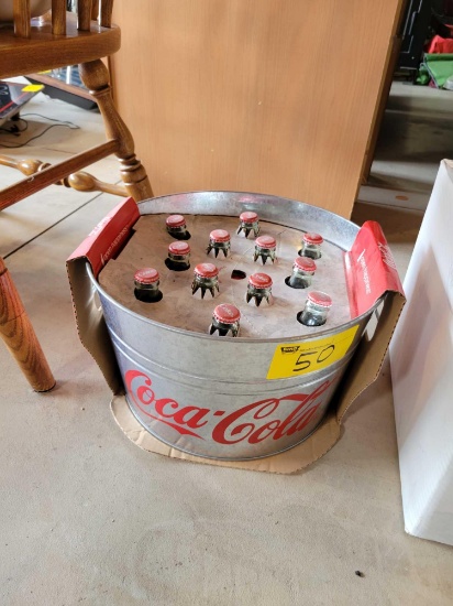 Coke tub with bottles