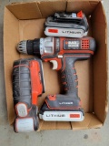 Black and decker drill and light