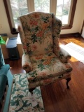 Queen Ann wingback chair